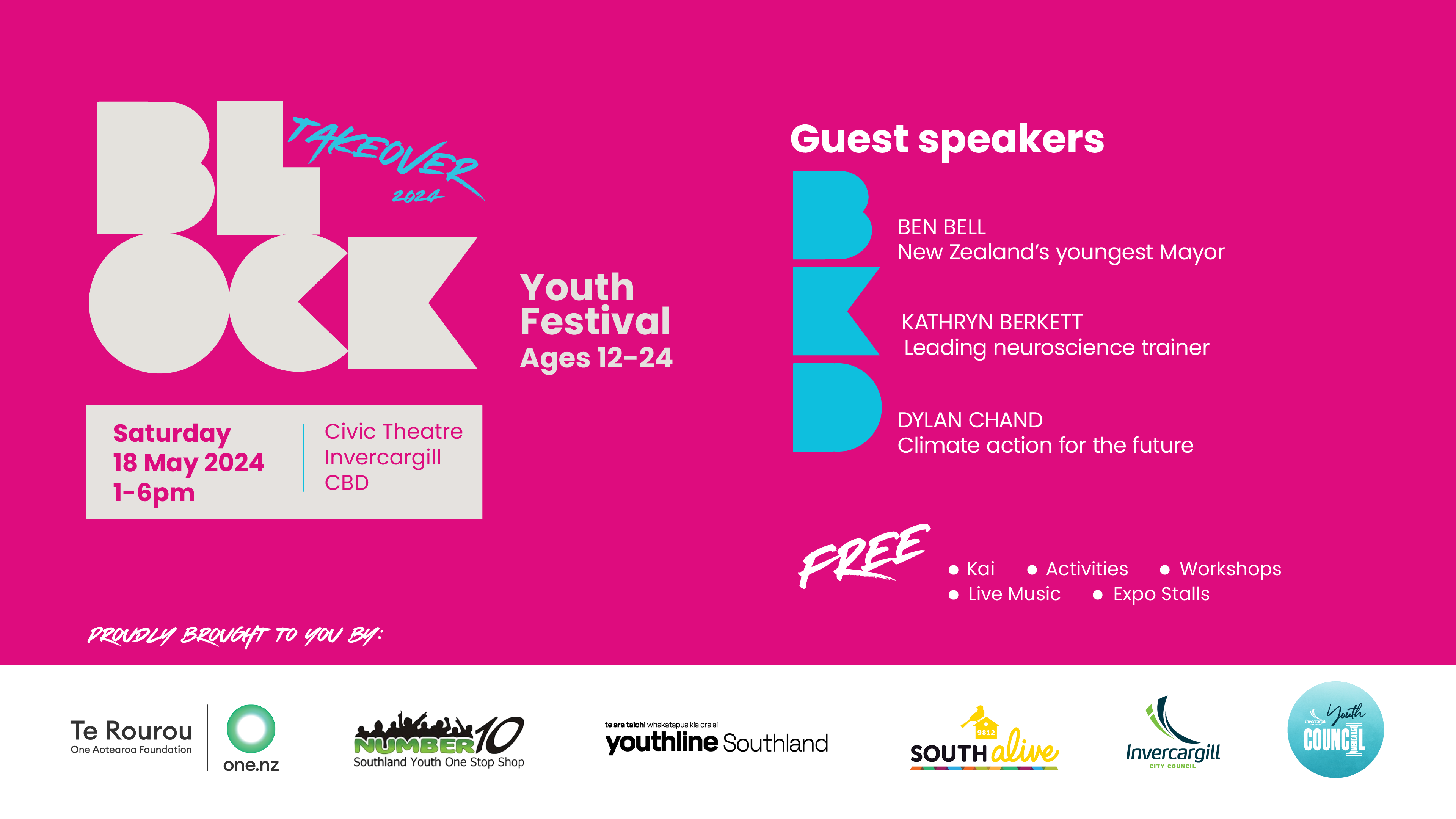 The Block Takeover - Youth Festival for people aged 12 to 24.