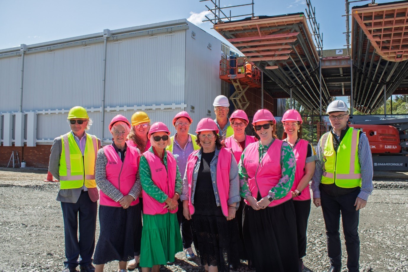 Community Trust South trustees and staff are pictured during a site visit to Te Unua Museum of Southland, in Invercargill.