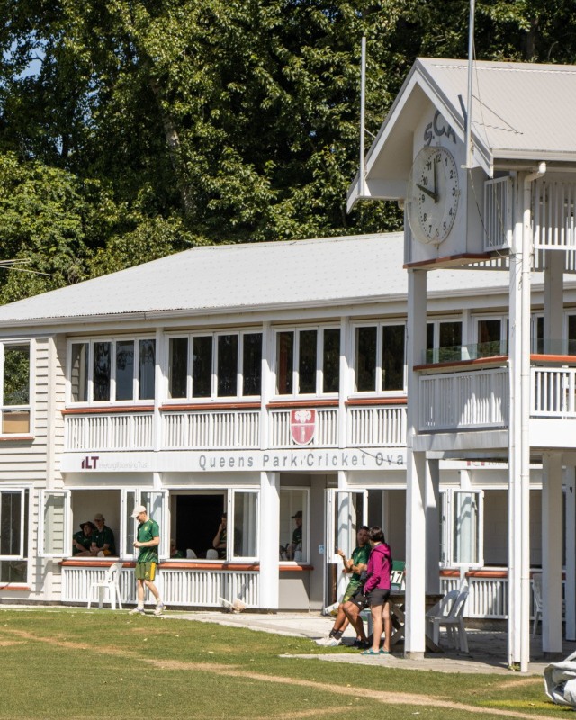 Photo of the Queens Park Cricket Pavlion. Image credit: Southland Cricket