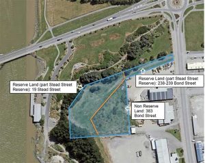 Stead Street Reserve - aerial view